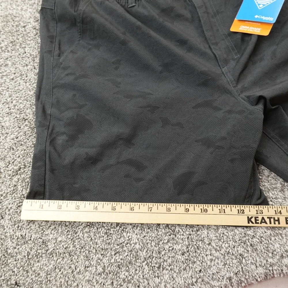 NEW Columbia Shorts Mens XL Black PFG Uncharted‎ Omni Shade Fishing Outdoor Hike